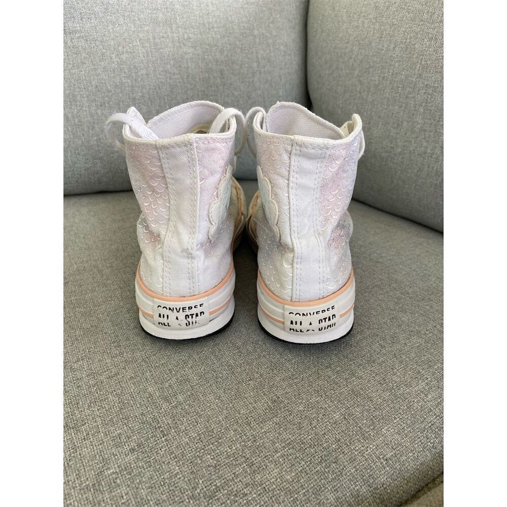 Converse Chuck Taylor All Star Mermaid Lift Platform High Top Sneakers Teens 3 - Picture 4 of 6